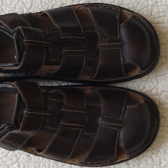 Joseph Seibel Brown Leather Fisherman's Sandals * U.S. 9 = EU 42 - Picture 6 of 11